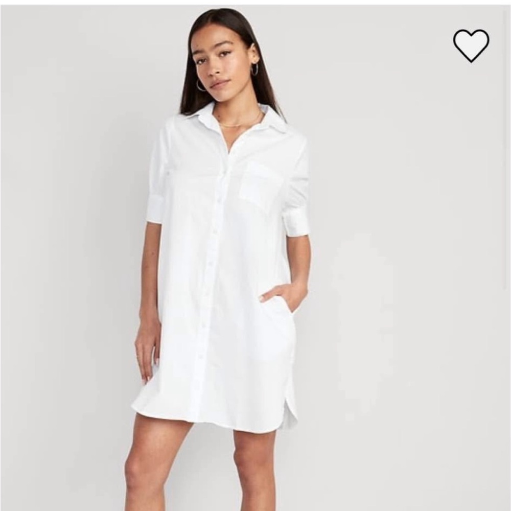 Old Navy White Shirt Dress